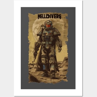 Helldivers 2 Elite Trooper Gamer Gear Posters and Art